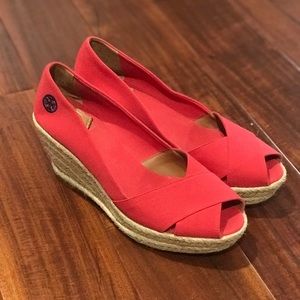 Tory Burch Red Wedge